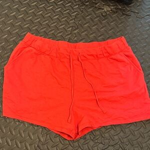 Natural Reflections Red Athletic Shorts